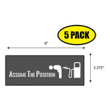 Assume the Position Sticker