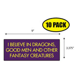 I Believe In Dragons Sticker