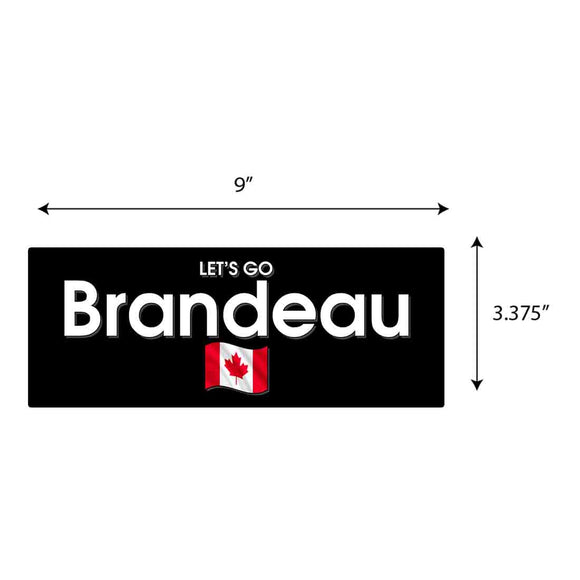 Let's Go Brandeau Flag Sticker