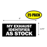 My Exhaust Identifies As Stock Sticker
