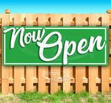 Now Open 5 Green Banner