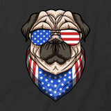 Pug American Flag T-Shirt