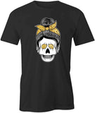 Messy Bun Skull T-Shirt