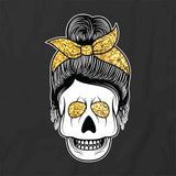 Messy Bun Skull T-Shirt