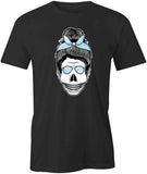 Messy Bun Skull T-Shirt