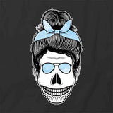 Messy Bun Skull T-Shirt