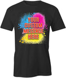 "Complex Custom Design" Black T-Shirt