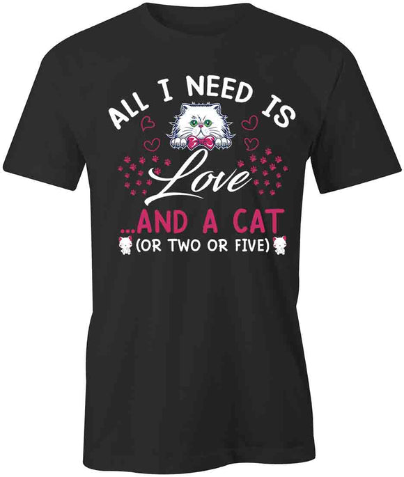 Love and A Cat T-Shirt