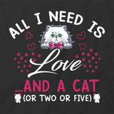 Love and A Cat T-Shirt