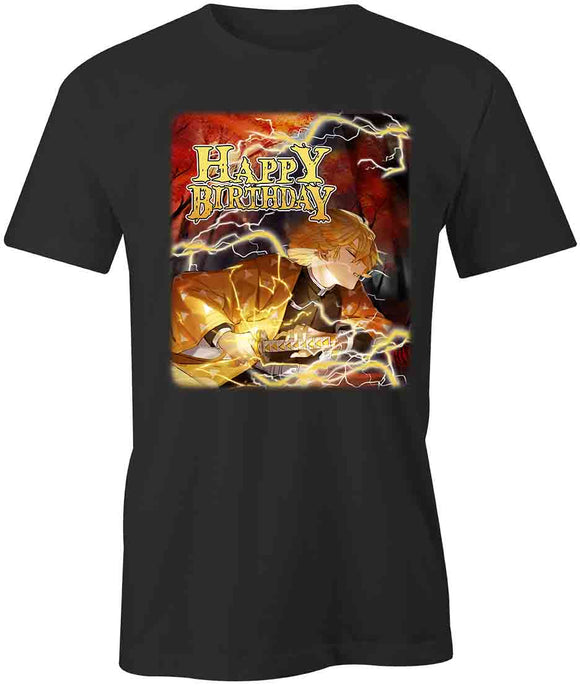 Demon Slayer Zenitsu Agatsmua Birthday T-Shirt