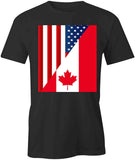 American Canada Flag T-Shirt