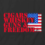 Cigs Whiskey Guns Freedom T-Shirt