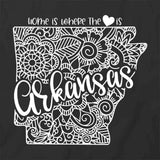 Home Is Where The Heart Is - Arkansas T-Shirt