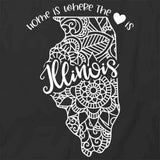 Home Is Where The Heart Is - Illinois T-Shirt