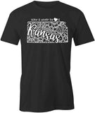 Home Is Where The Heart Is - Kansas T-Shirt