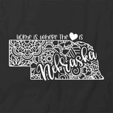 Home Is Where The Heart Is - Nebraska T-Shirt