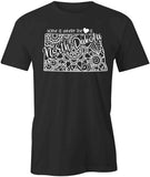 Home Is Where The Heart Is - North Dakota T-Shirt