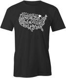 Home Is Where The Heart Is - United States T-Shirt