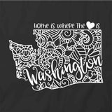 Home Is Where The Heart Is - Washington T-Shirt