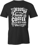 Jesus Heart Coffee T-Shirt
