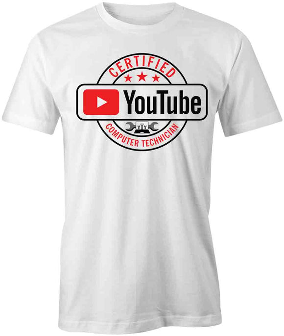 Certified Youtube Computer T-Shirt