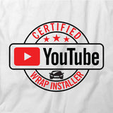 Certified Youtube Wrap Installer T-Shirt
