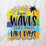 Boat Waves Sun Rays T-Shirt