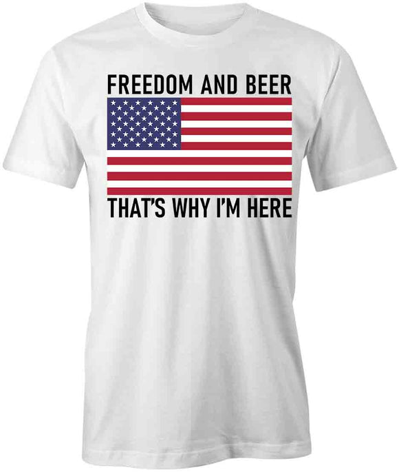 Freedom And Beer  T-Shirt