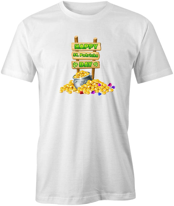 Happy St Pat Day Gold T-Shirt