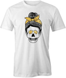 Messy Bun Skull T-Shirt