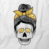 Messy Bun Skull T-Shirt