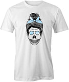 Messy Bun Skull T-Shirt