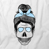 Messy Bun Skull T-Shirt
