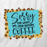 Before Coffee T-Shirt