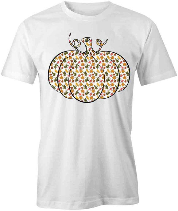 Pumpkin White T-Shirt