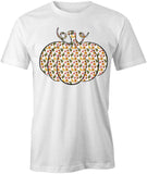 Pumpkin White T-Shirt