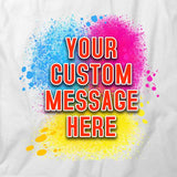 "Simple Custom Design" White T-Shirt