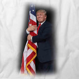 Trump Holding Flag T-Shirt