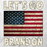 Let's Go Brandon Cracked Flag T-Shirt