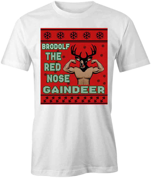 Brodlof The Red Nose Gaindeer T-Shirt
