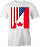 American Canada Flag T-Shirt
