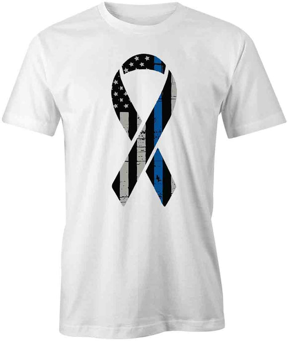 Support Police Ribbon T-Shirt
