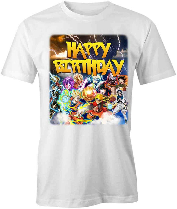 Happy Birthday Anime Mashup T-Shirt