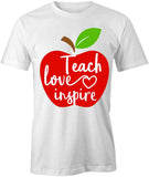 Teach Love Inspire Apple T-Shirt