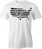 Flag USA Flower 3 T-Shirt
