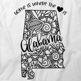 State Mandala - Alabama T-Shirt