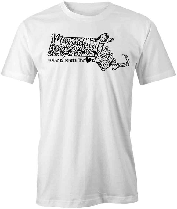 State Mandala - Massachusetts T-Shirt