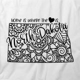 State Mandala - North Dakota T-Shirt