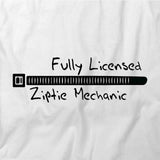 Fully Licensed Ziptie Mechanic T-Shirt