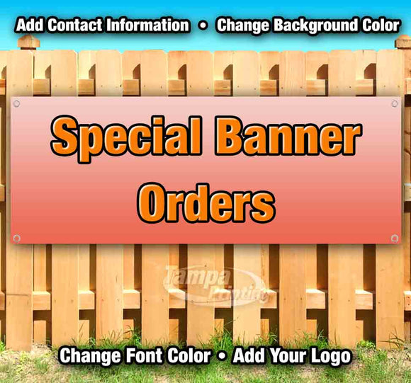 Special Banner Orders
